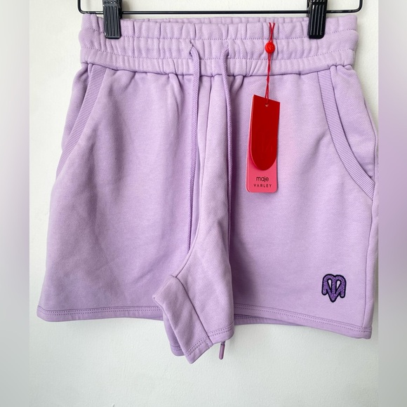 Varley Shorts Women’s XS Maje x Varley Lilac Athletic Shorts NWT - Picture 2 of 12